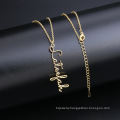 Shangjie OEM Customized Vertical Stainless Steel Pendant Necklace women necklace 2021 chain jewelry necklaces